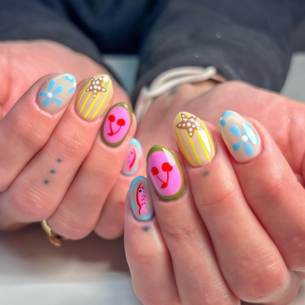 Artificial Nails in Creative Summer Design Kalsten