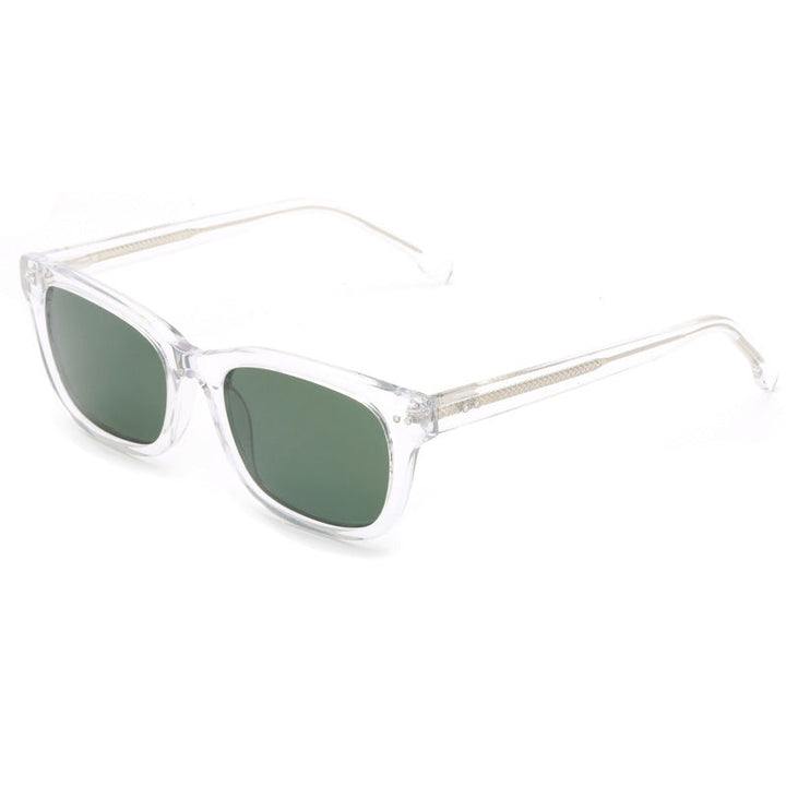 Women's trendy square sunglasses with transparent frame Kalsten