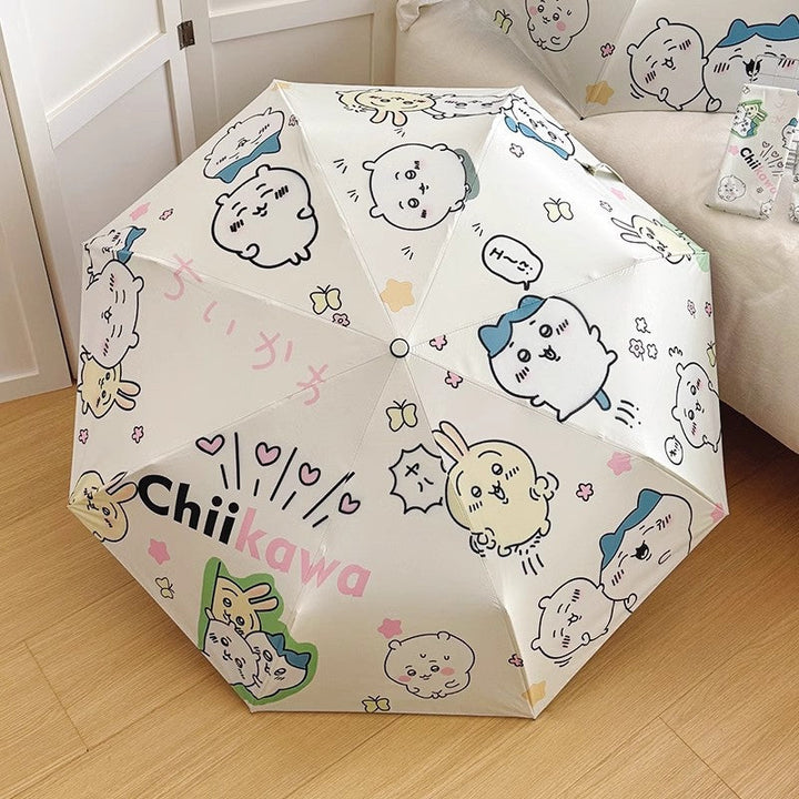 Women's Foldable Umbrella with Cute Cartoon Designs Kalsten