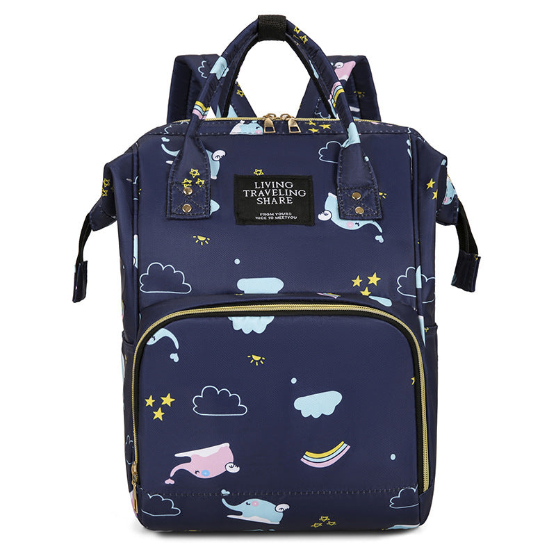 Whimsical Graphic Print Backpack