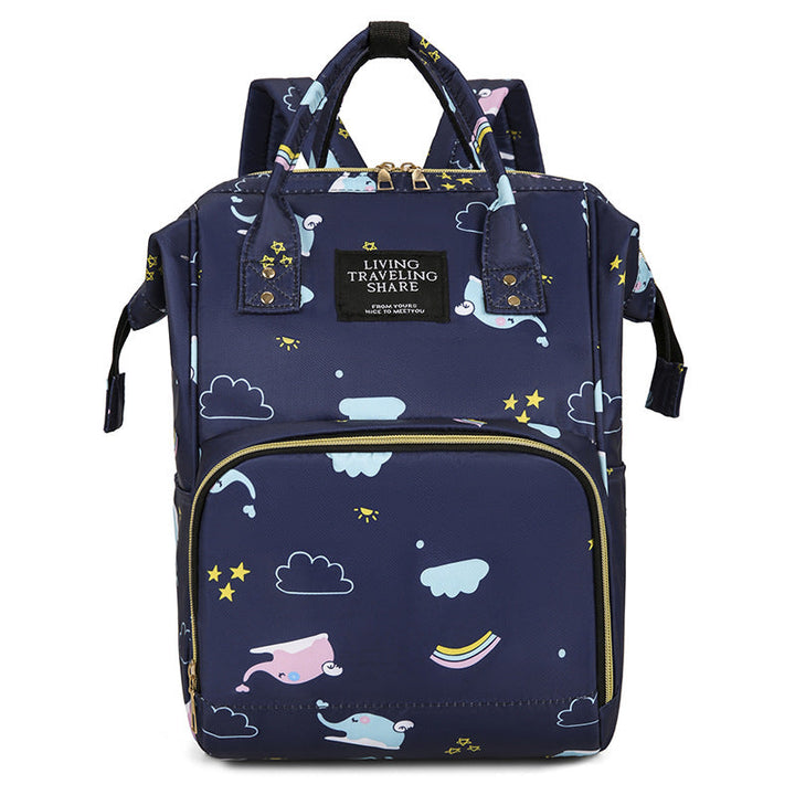 Whimsical Graphic Print Backpack