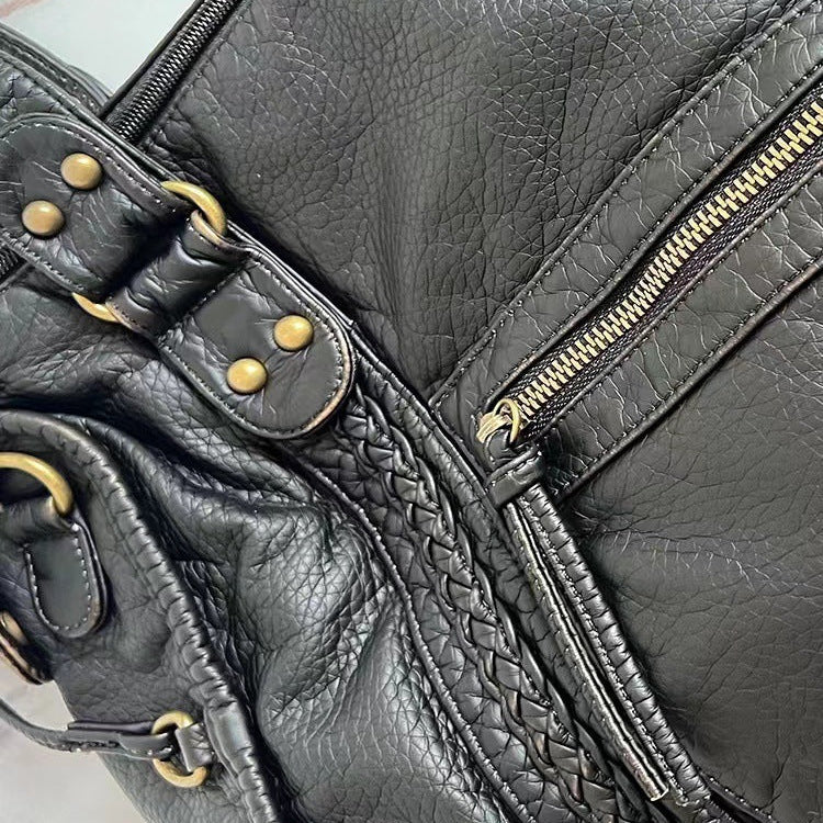 Ladies Shoulder Bag PU Leather Spacious with Laptop Compartment and Adjustable Strap | Kalsten