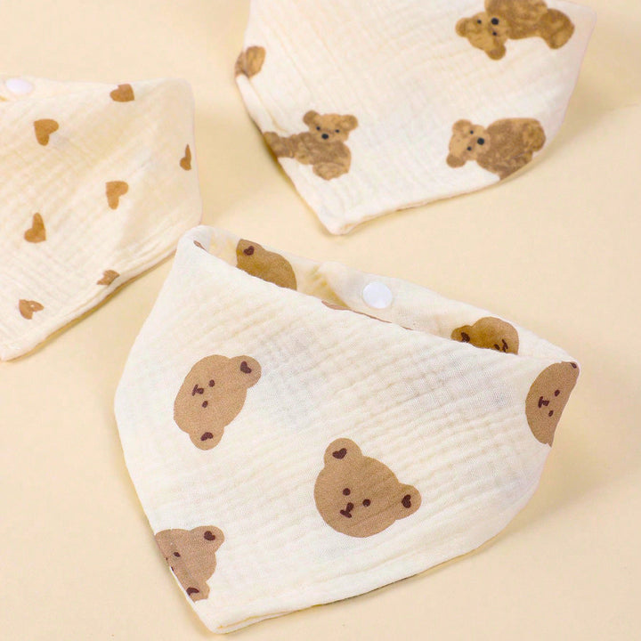 Soft Cotton Baby Bandana Bib Set kalsten