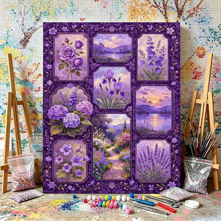 DIY Flower-Themed Paint by Numbers Kit Kalsten