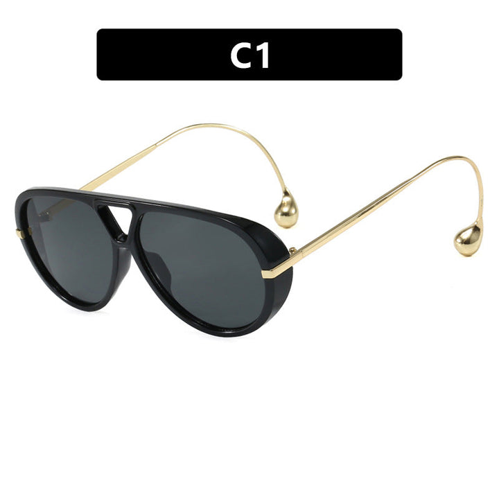 Women's stylish pilot sunglasses with luxurious metal frame Kalsten