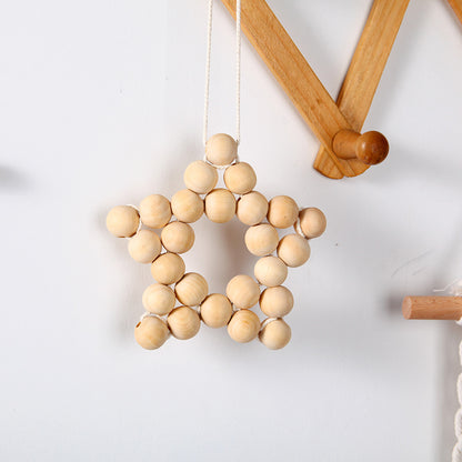 Decorative Wooden Star Wall Hanging Acalora