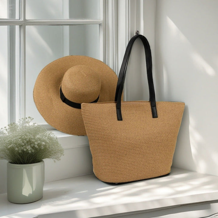 Beach bag with colorful stripes Kalsten