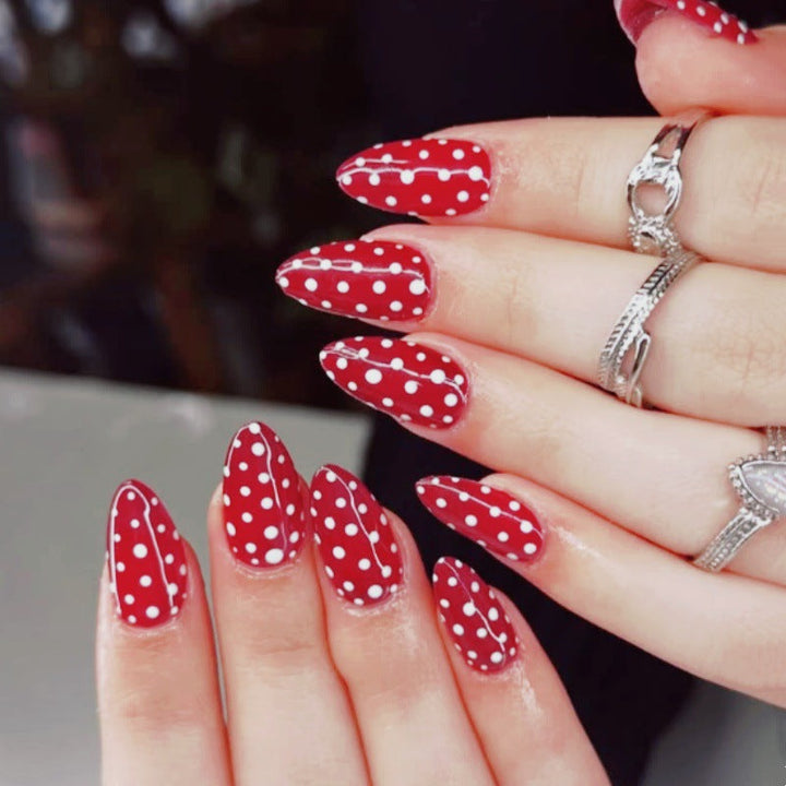 Premium Polka Dot Press-On Nail Set Kalsten