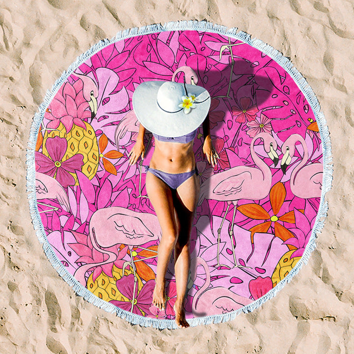 Rundstrand towel with unique sunset design Kalsten