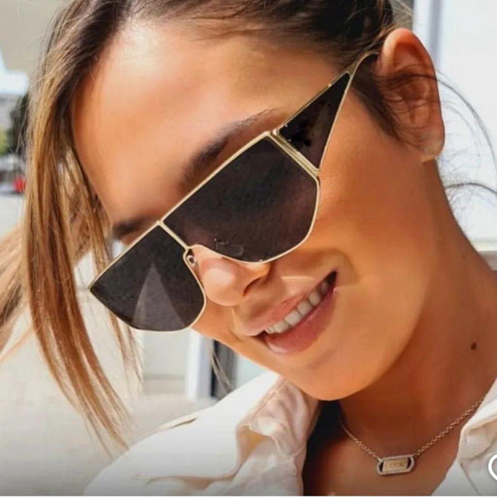 Women's trendy oversized sunglasses with distinctive geometric design Kalsten