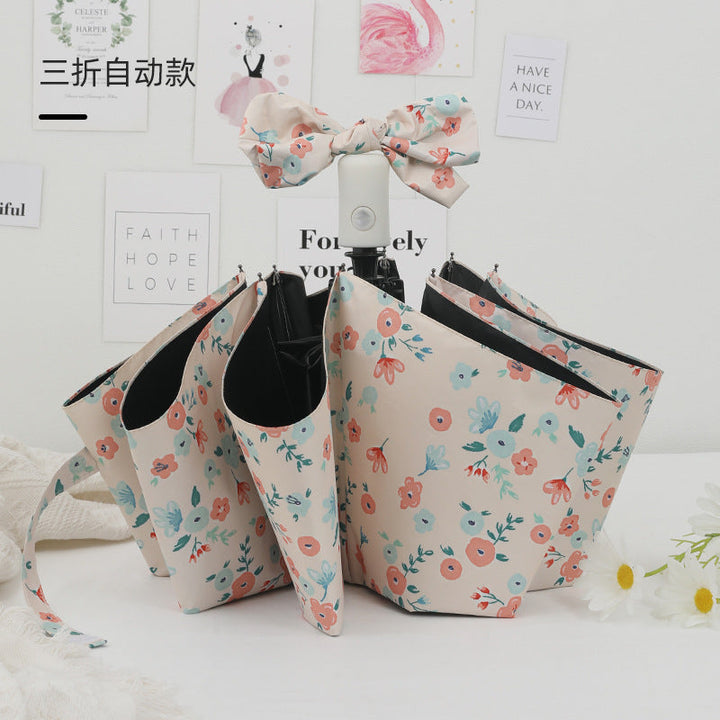 Women's Foldable Umbrella with Colorful Floral Patterns Kalsten