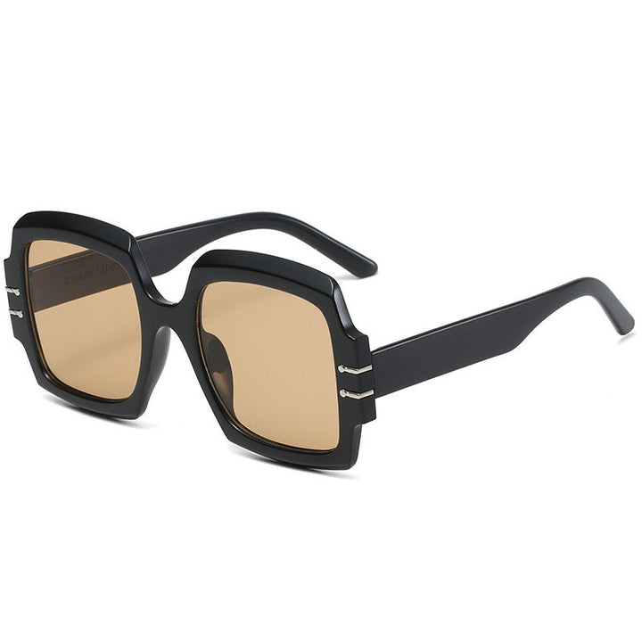 Women's Fashion Oversized Sunglasses with Animal Print Kalsten