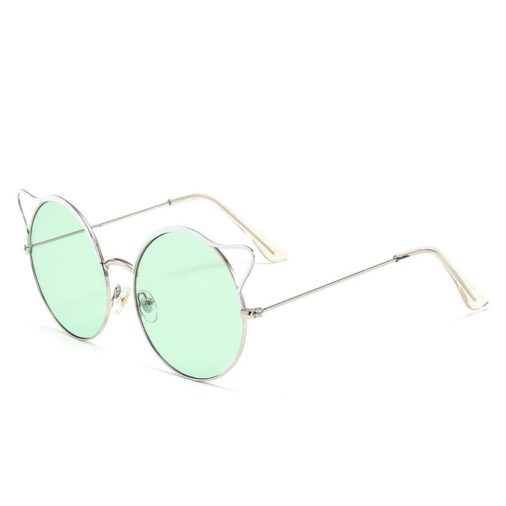 Fashionable Cat-Eye Sunglasses with Mirrored Lenses Kalsten
