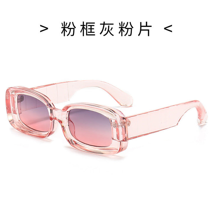 Women's Square Sunglasses with Transparent Frame Kalsten