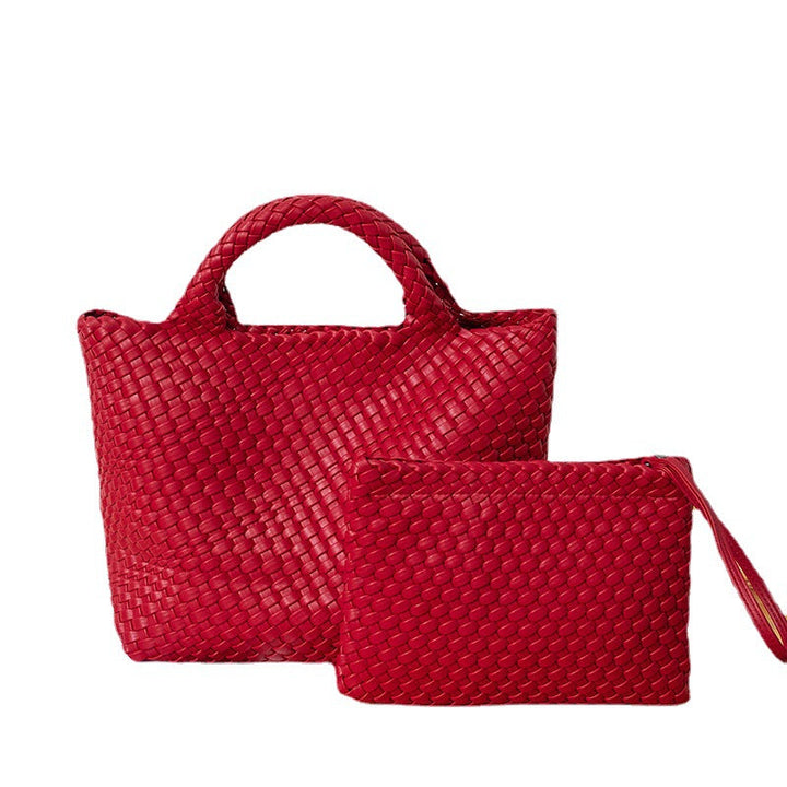 Elegant Braided Handbag with Removable Clutch Kalsten