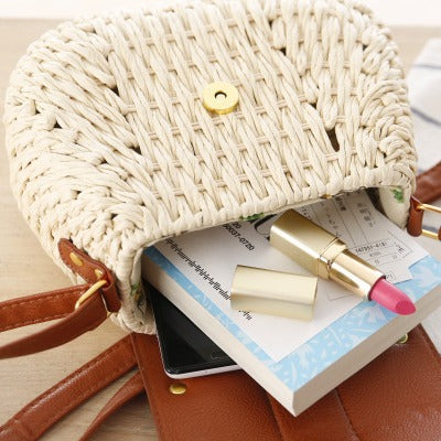 Handbag with Unique Woven Design and Elegant Flap Kalsten
