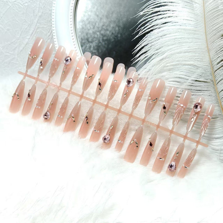 Artificial nails with luxurious decoration Kalsten