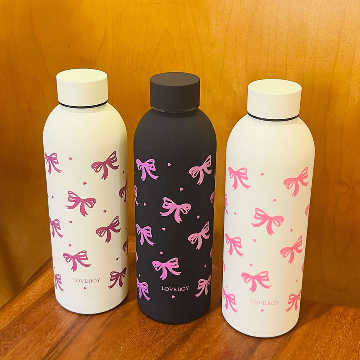 Women's insulated drinking bottle with stylish bow motif Kalsten