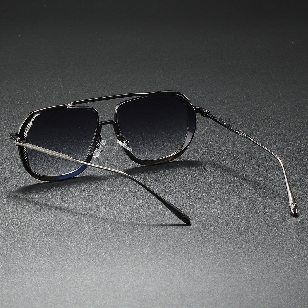Women's Elegant Sunglasses with Angular Metal Frame Kalsten