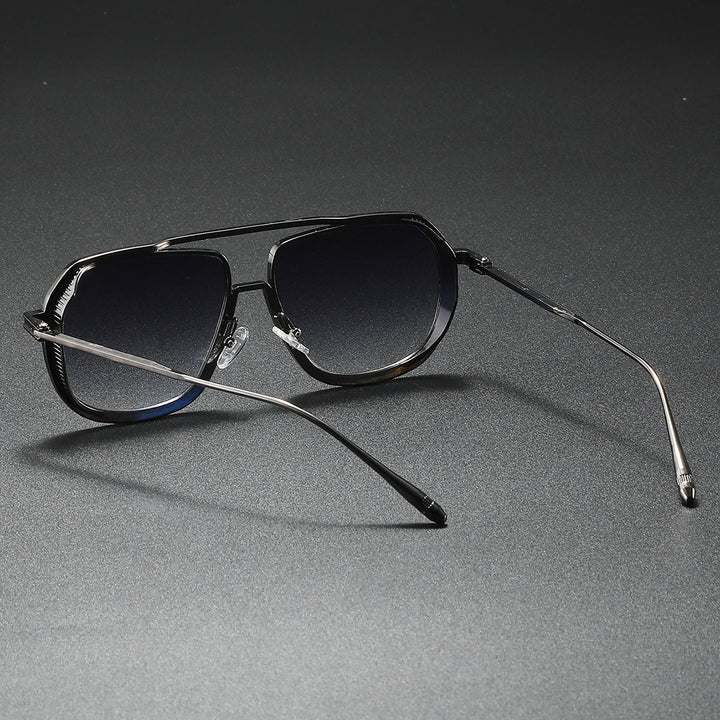Women's Elegant Sunglasses with Angular Metal Frame Kalsten