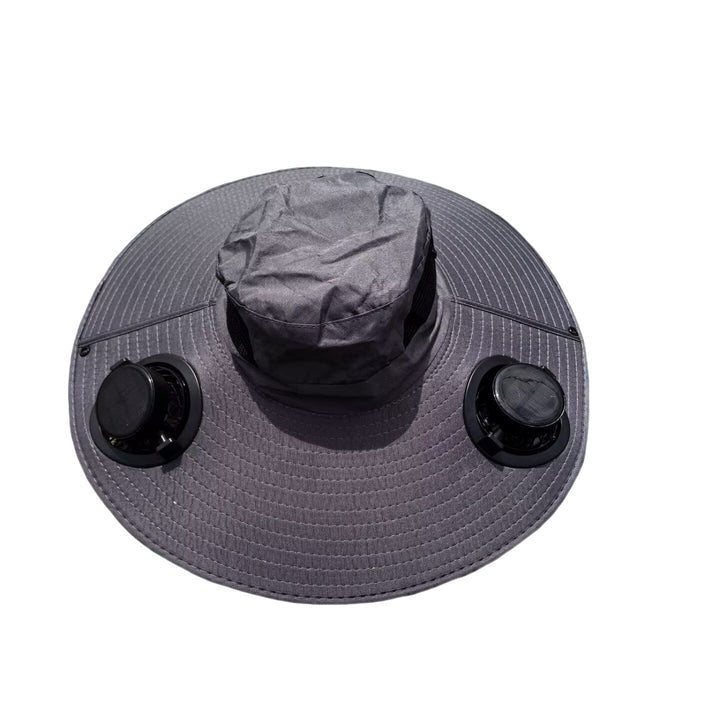 air-cooled sun hat with removable USB fans and wide neck protection Kalsten