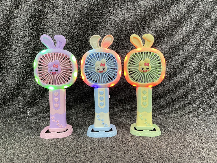 Unisex Portable Hand Fan with Cute Bunny Design Kalsten