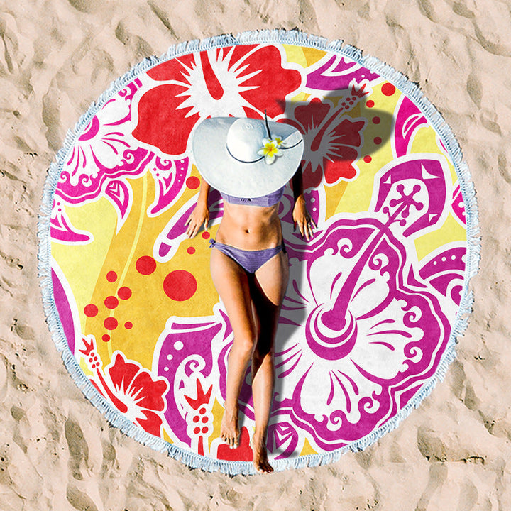 Rundstrand towel with unique sunset design Kalsten