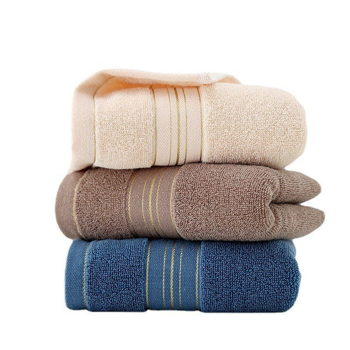 High-Quality Terry Bath Towel With Elegant Stripe Border Kalsten