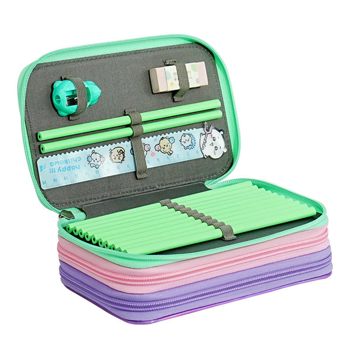 Dinosaur-Themed Dual-Zipper Pencil Case kalsten