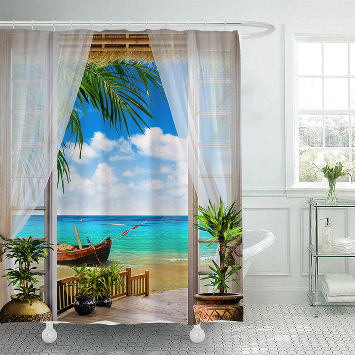 Coastal Escape Shower Curtain Kalsten
