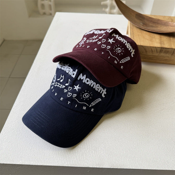 Women's Embroidered Graphic Visor Cap Kalsten