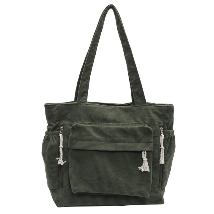 Textured Multi-Pocket Tote Bag Kalsten