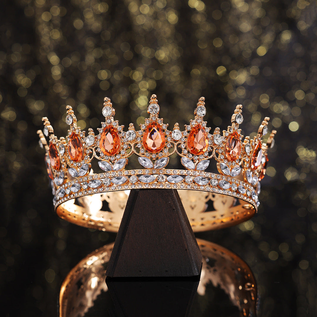 Ladies Luxurious Festive Crown with Shining Gemstones Kalsten