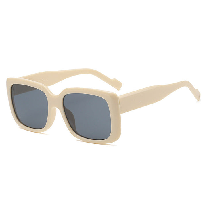 Women's fashionable square sunglasses with transparent frame and innovative design Kalsten