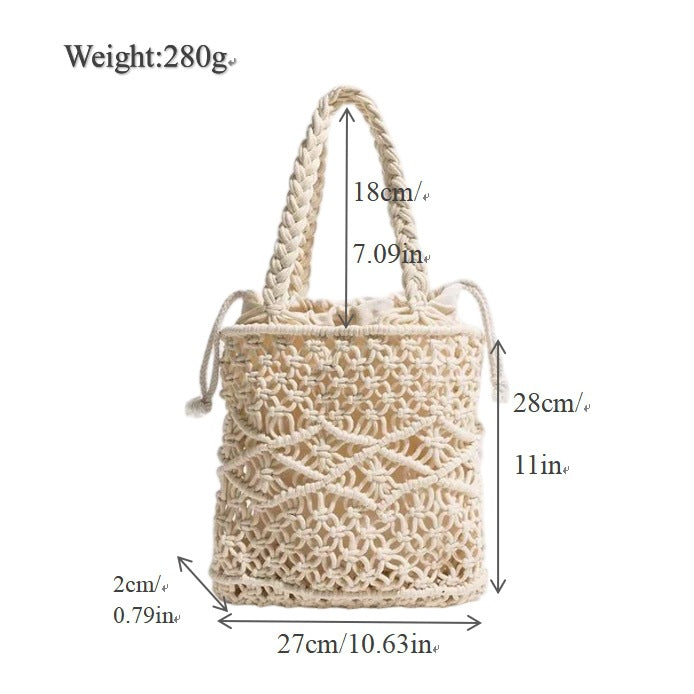 Handmade Macrame Tote Bag Kalsten
