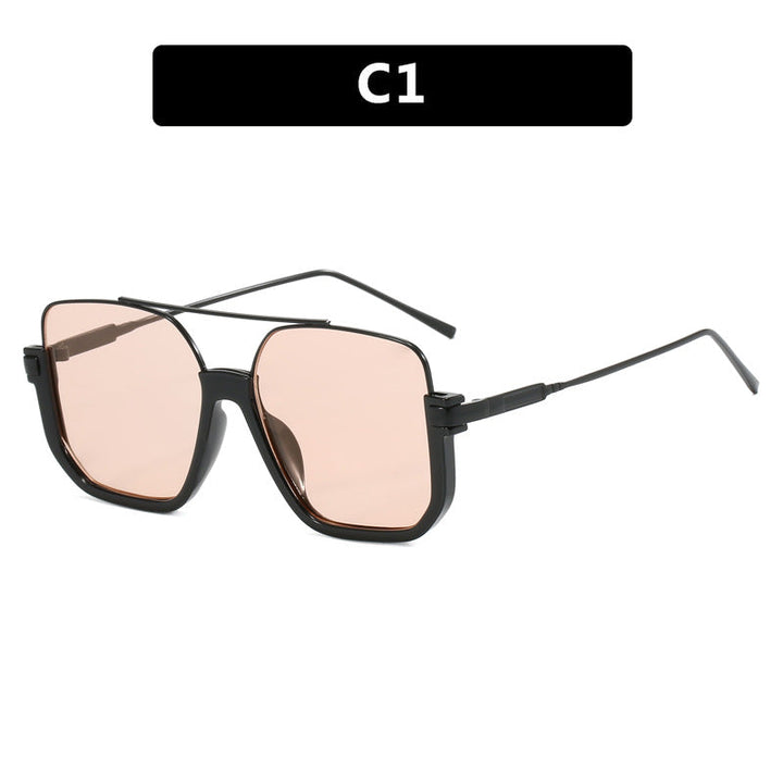 Women oversized sunglasses with trendy square frame and protective UV filter Kalsten