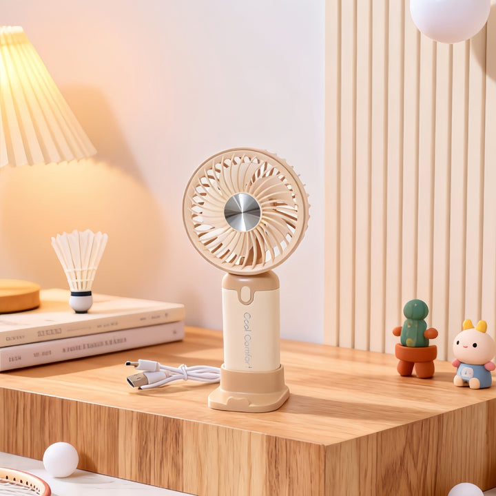 Women's Portable Hand Fan with USB Charging Function Kalsten