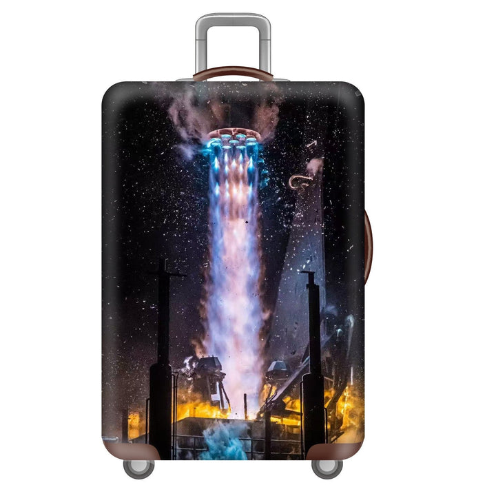 Unisex nano elastic suitcase cover with starry sky city motif, stretch protective cover for trolley luggage Kalsten