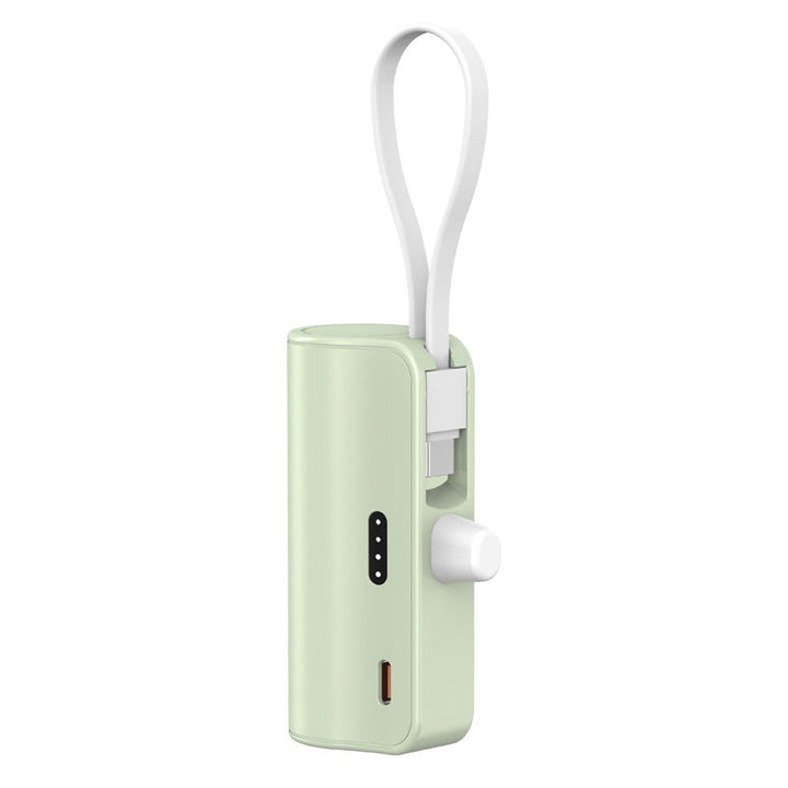 Portable power bank with integrated charging cable and compact design Kalsten