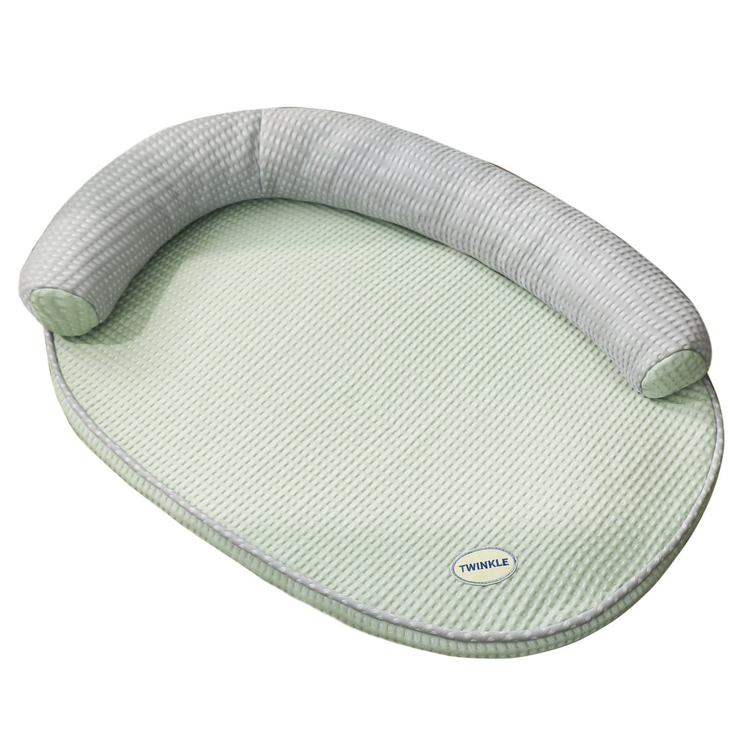 Unisex nan cooling orthopedic cat bed with neck roll Kalsten