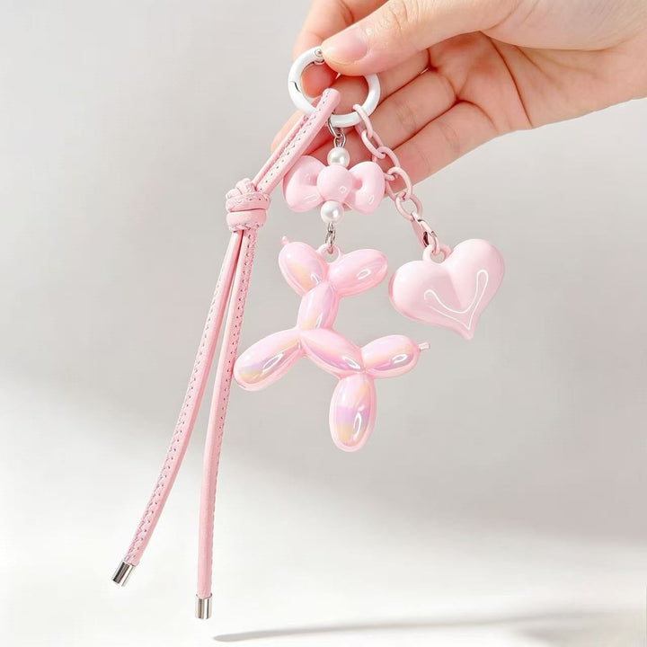 Playful keychain with heart and balloon dog Kalsten