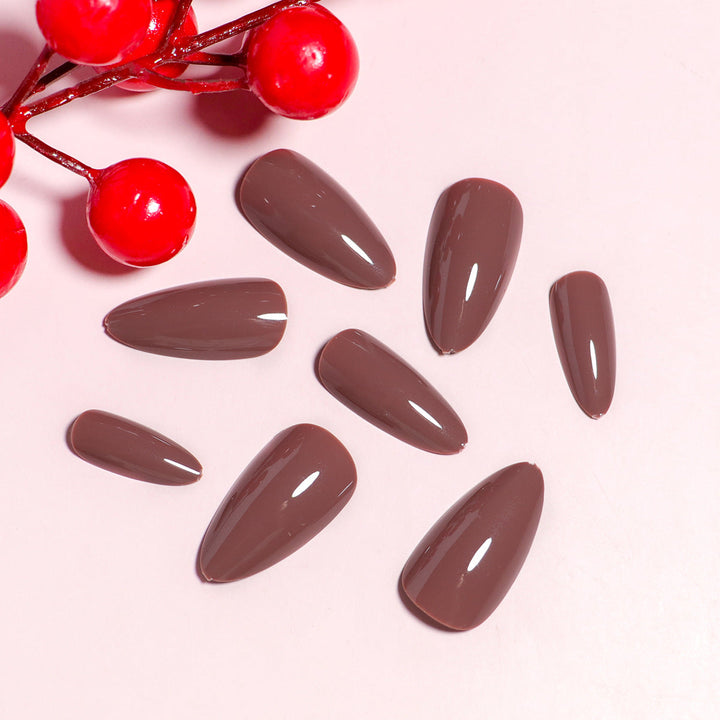 Almond-Shaped Press-On Nail Set with DIY Applicator Kalsten