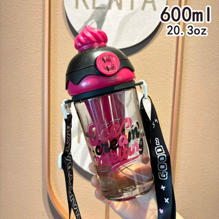 Ladies creative drinking bottle in ice cream design Kalsten