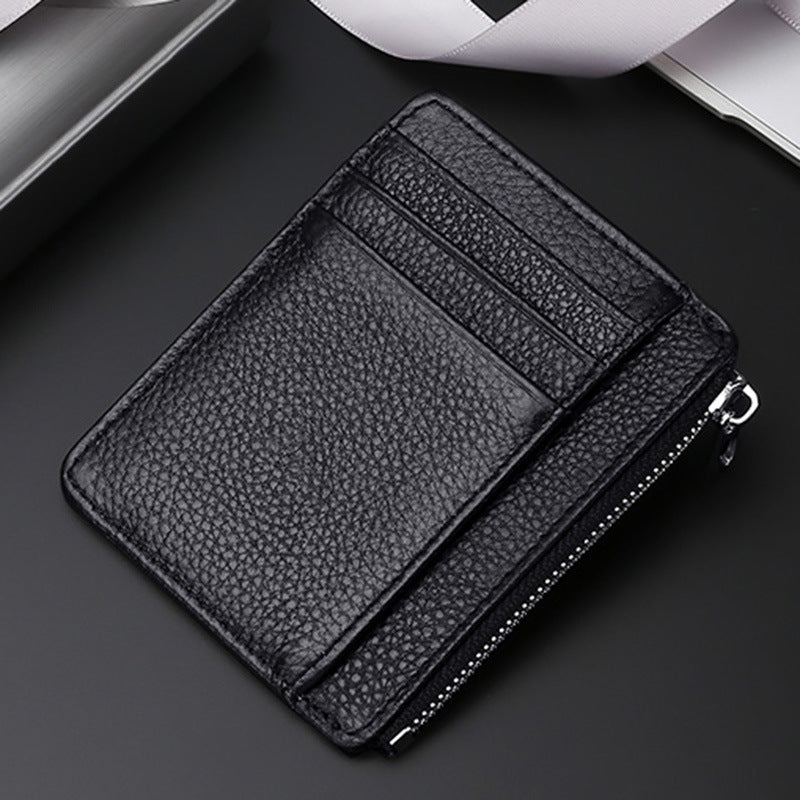 Premium Leather Zip-Around Card Case Kalsten