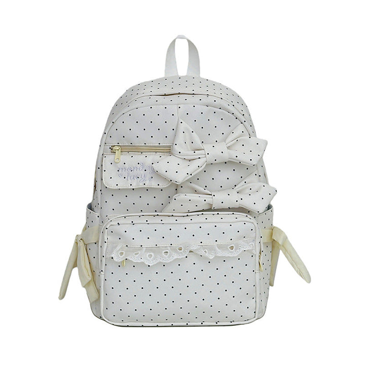 Cute Bow-Embellished School Backpack kalsten