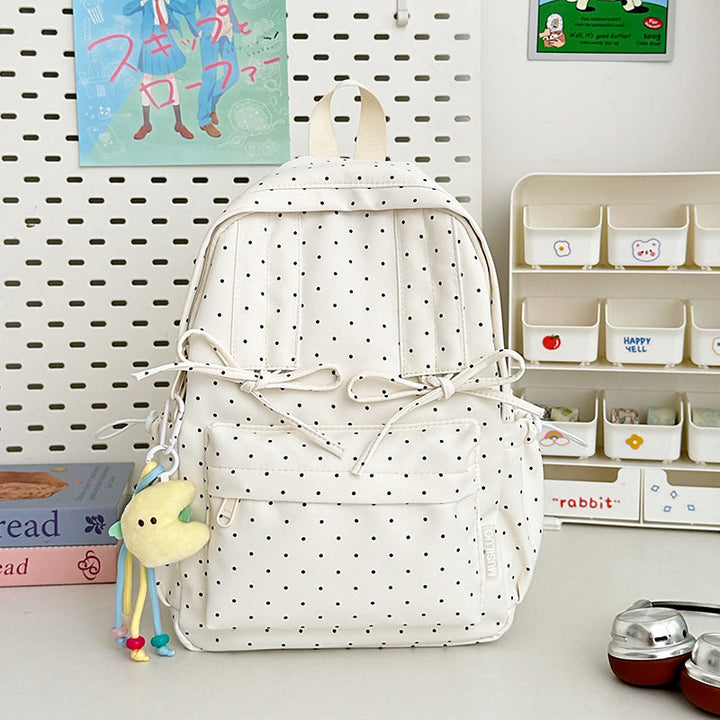 Cute Polka Dot Student School Backpack