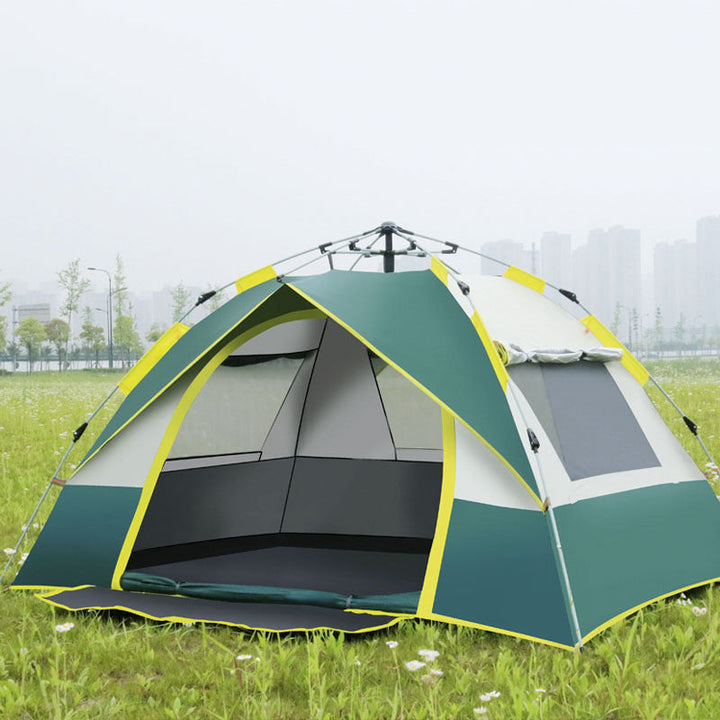 Camping Tent With Expandable Interior And Weatherproof Material Kalsten