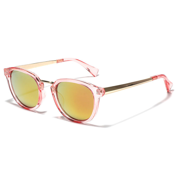 Women's fashion sunglasses with colorful, mirrored lenses and an elegant frame Kalsten