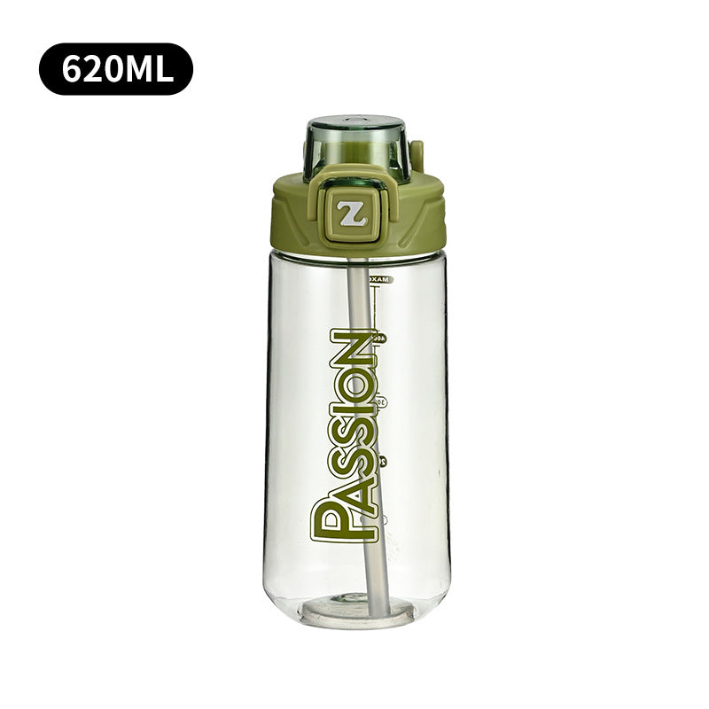 Ladies drinking bottle with integrated measuring system and flip-top closure Kalsten