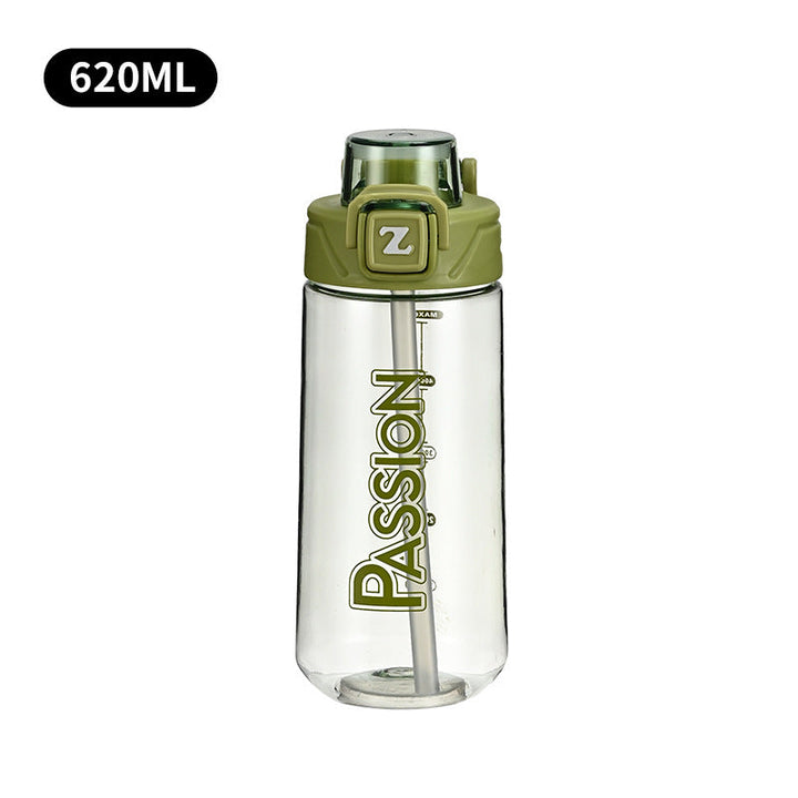 Ladies drinking bottle with integrated measuring system and flip-top closure Kalsten